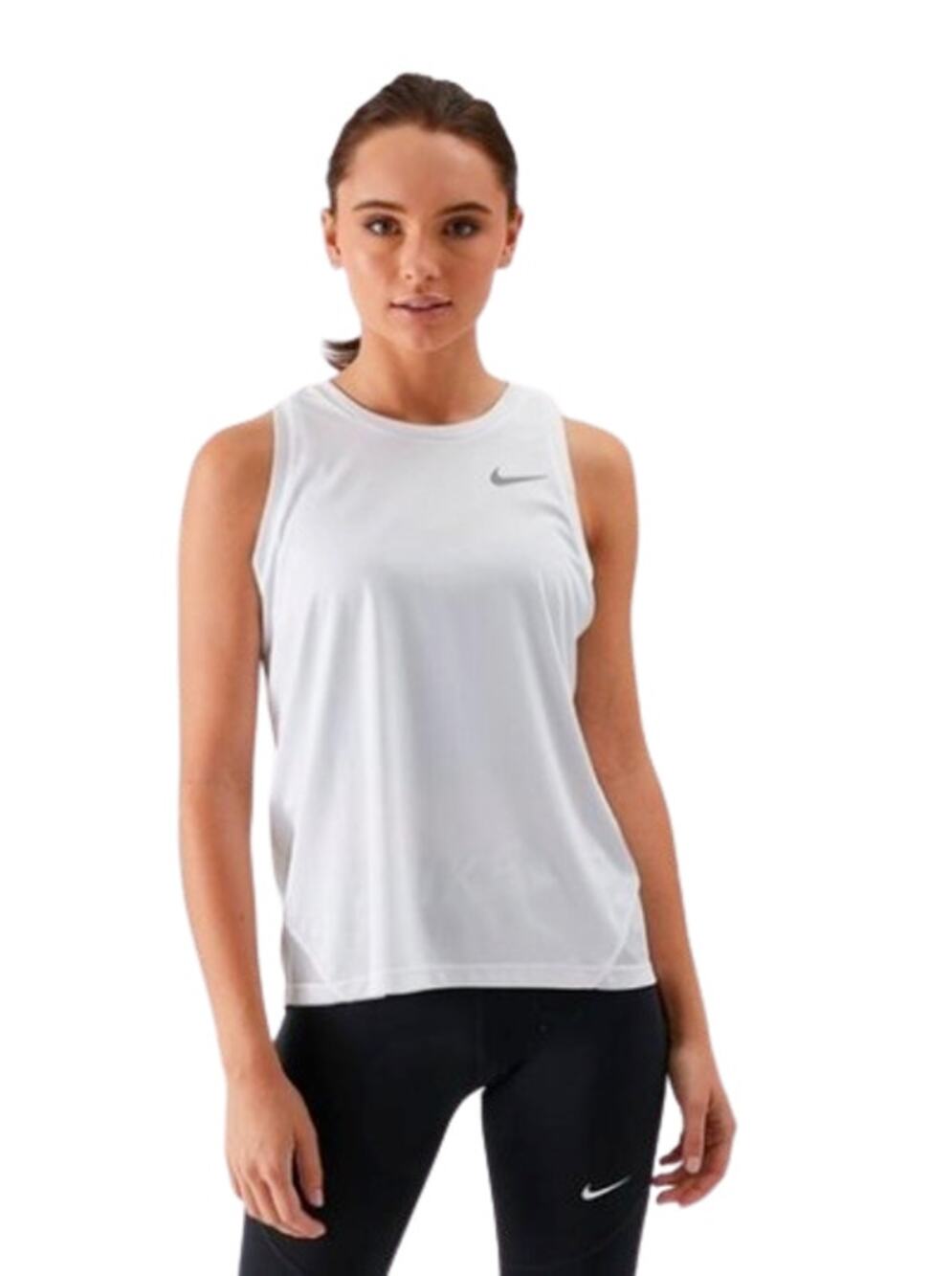 Nike white active tank